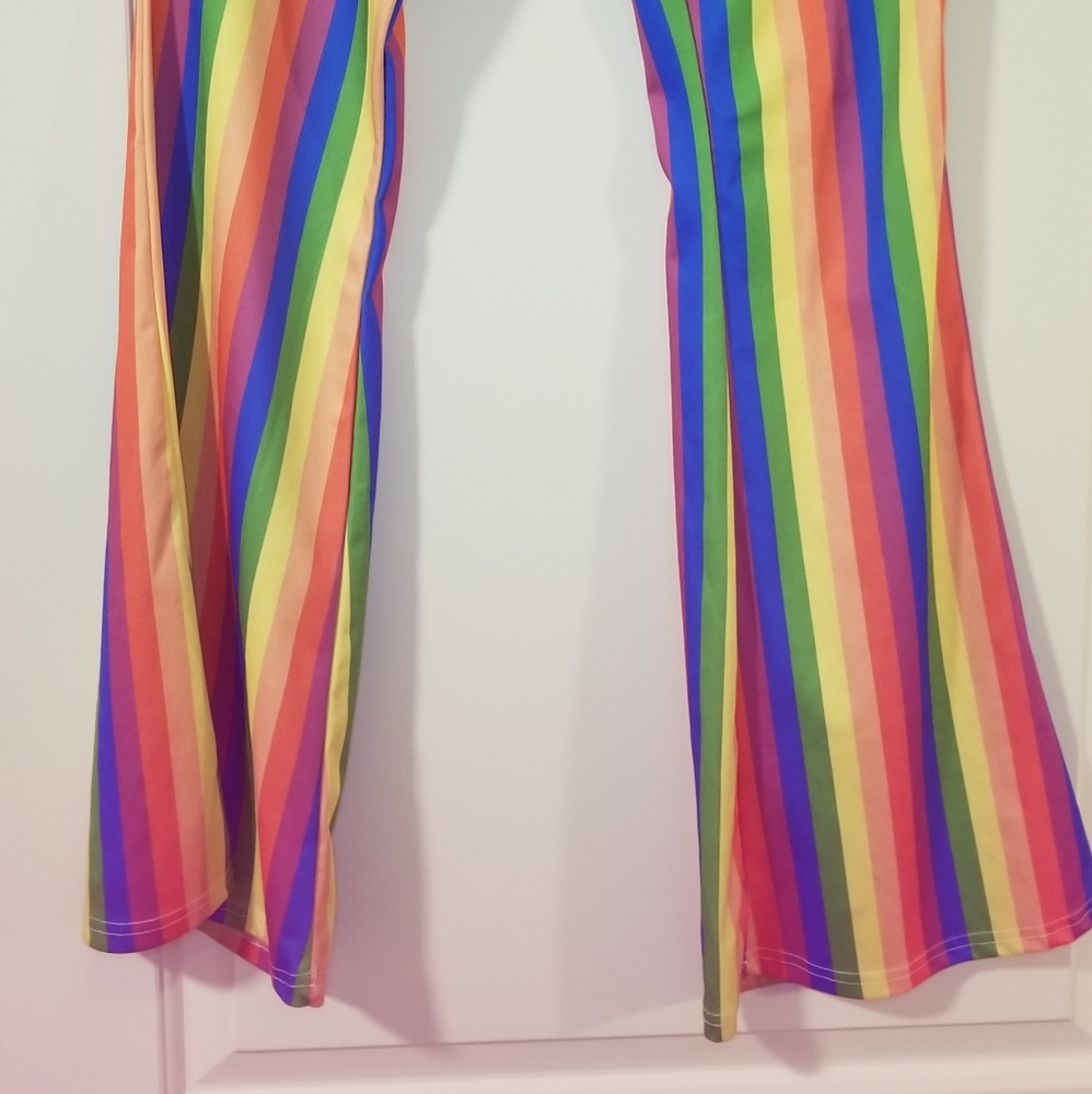 Rainbow Bell Bottom Pants